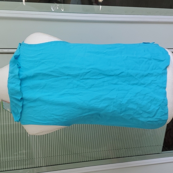 Very Vineyard Turquoise blouse - Picture 4 of 8